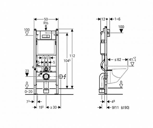 Фотография товара Geberit Duofix 458.125.11.1