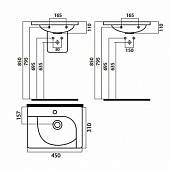 Раковина AM.PM Drive C354811WH