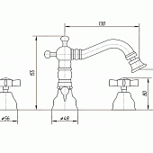 Смеситель для биде Migliore Princeton ML.PRN-825.DO