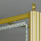 Душевая дверь в нишу 90 см, профиль золото, правая, Cezares RETRO-B-1-90-PP-G-R