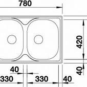 Мойка из нержавейки Blanco Tipo 8 Compact 513459