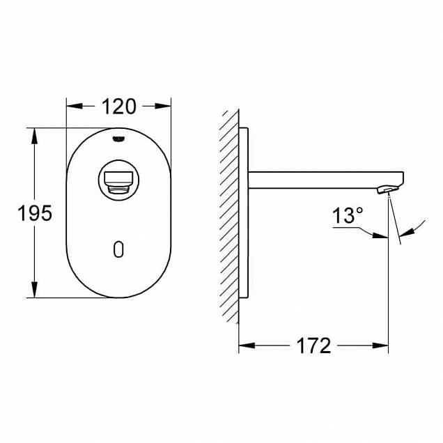 Фотография товара Grohe Euroeco Cosmopolitan E 36273000Gr