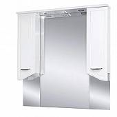 Шкаф-зеркало 105 см, белый, Misty Дрея 105 Э-Дре02105-01Св