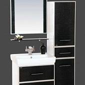 Зеркало 70 см, черно-белая кожа, Misty Гранд Lux 70 Croco Л-Грл02070-249Кр