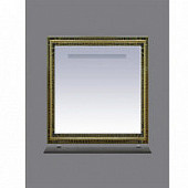 Зеркало 90 см, краколет черный патина, Misty Fresko 90 Л-Фре03090-0217