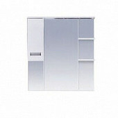 Шкаф-зеркало 90 см, белый, левый, Misty Селена 90 L П-Сел02090-01Л