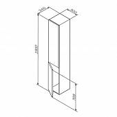 Шкаф-пенал Am.Pm Gem M90CHL0306DM